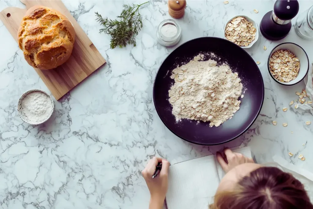 Why are oats unsuitable for bread making?