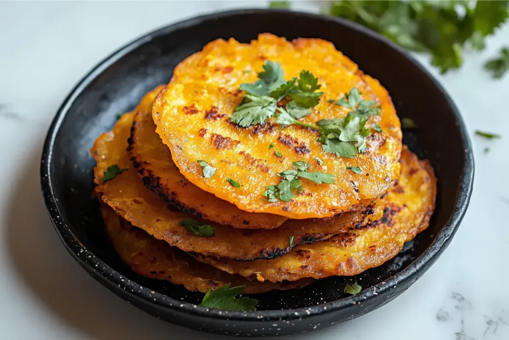 Should flour tortillas be fried before making enchiladas?