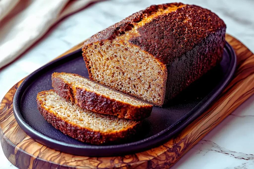 How many calories are in oatmeal molasses bread?