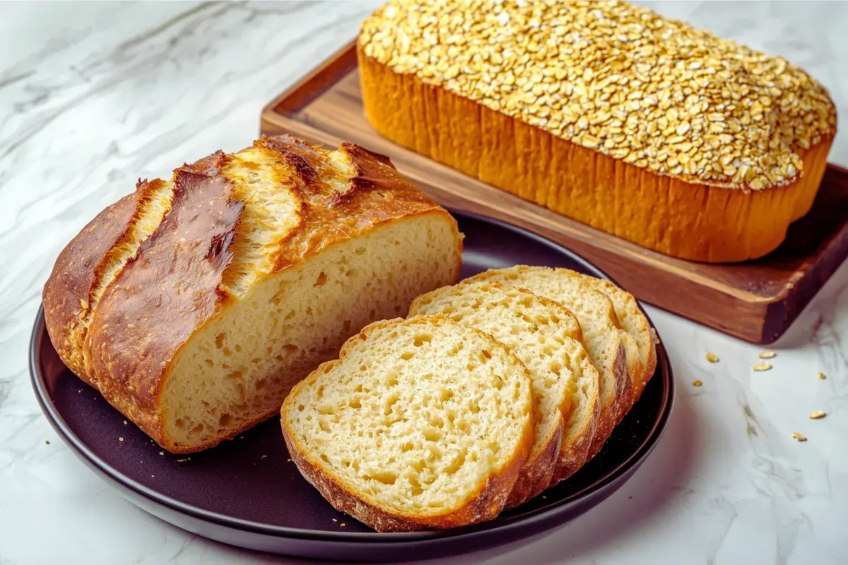 Why are oats unsuitable for bread making?